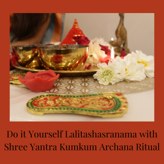 DO IT YOURSELF LALITASAHSARANAMA WITH SHRI YANTRA KUMKUM ARCHANA RITUAL