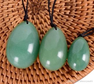 Kundalini Cervical Awakening Green Jade 2" Eggs