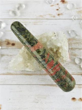 Kundalini Cervical Awakening Unakite 4" Wand