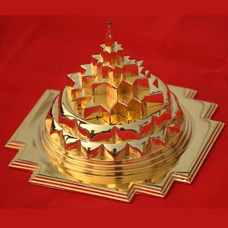 Energized 3d Sri Yantra Gold plated hollow - Image 7