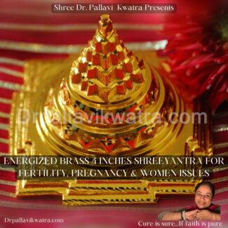 Energized Brass 4" Shreeyantra for Fertility, Pregnancy & Women Issues - Image 6