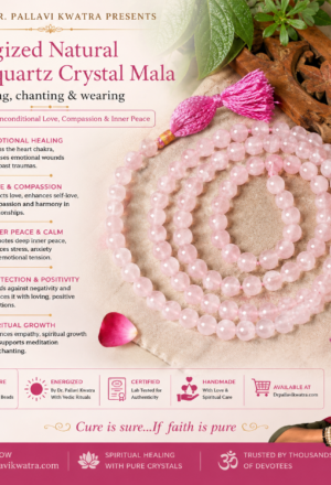 Energized Rosequartz Mala