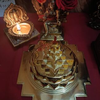 Energized 3d Sri Yantra Gold plated hollow - Image 5