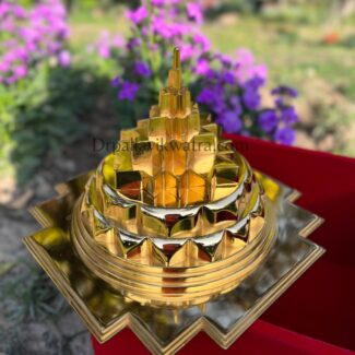 Energized 3d Sri Yantra Gold plated hollow - Image 3